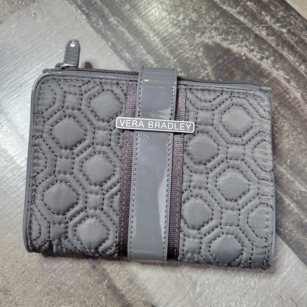 Vera Bradley Bifold Gray Wallet